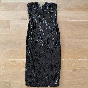 Jluxlabel black sequin dress size small. Like new, worn once.